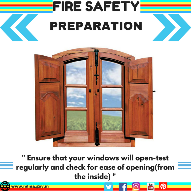 Ensure that your windows will open – test regularly for ease of opening 