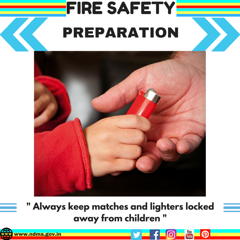 Always keep matches and lighters locked away from children 
